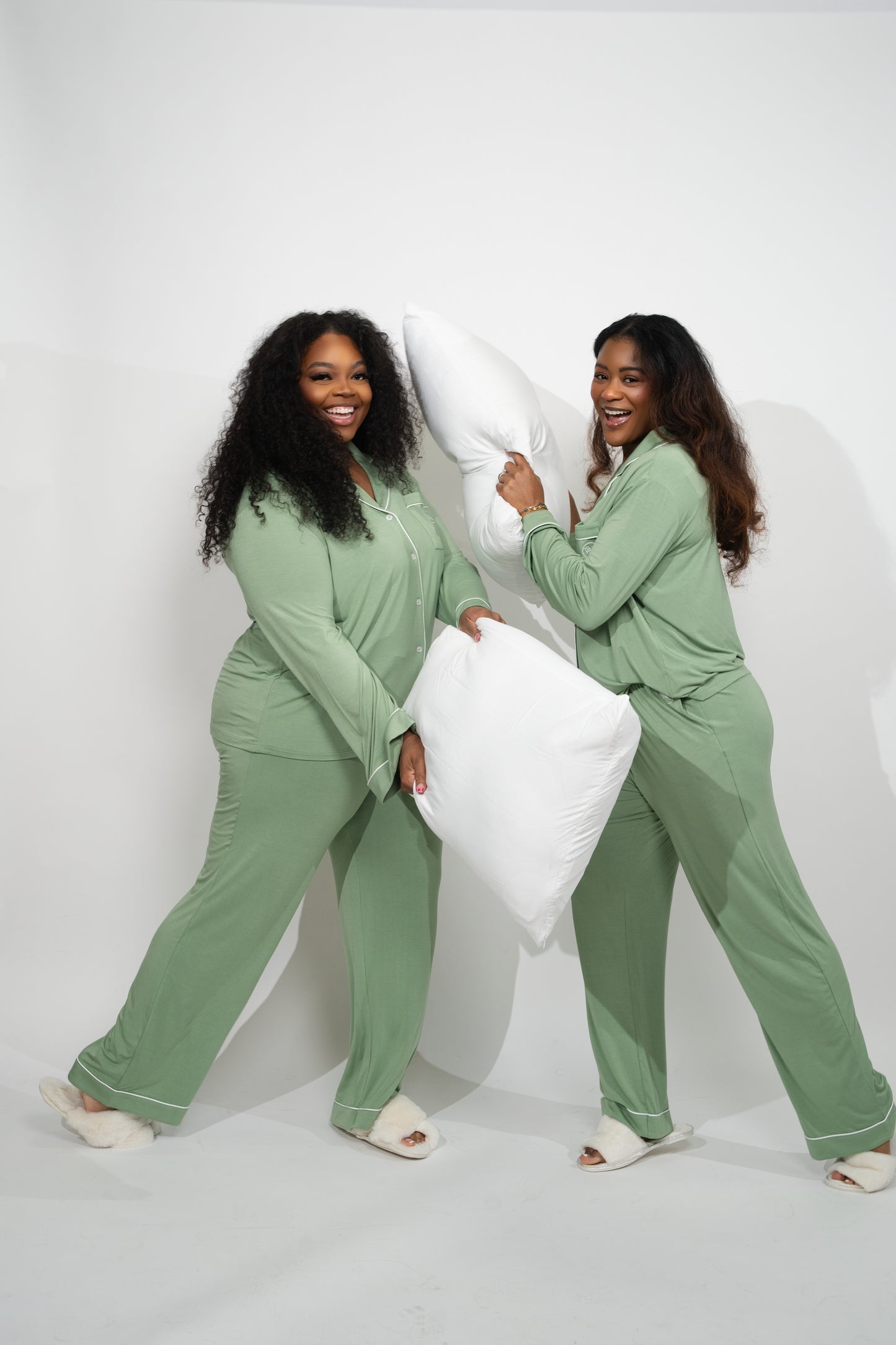 Luxe Pajama Set Sage Green