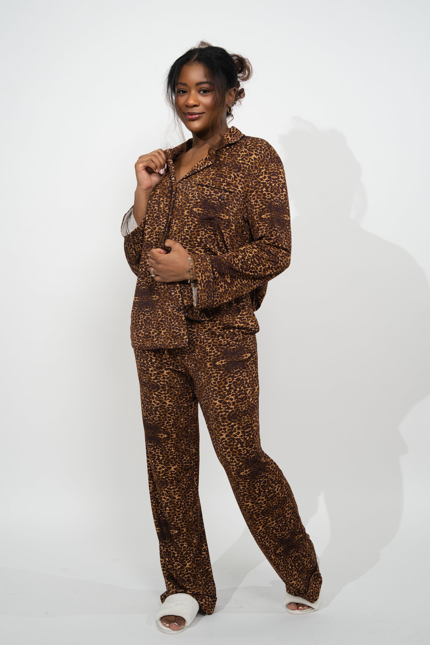 Luxe Pajama Set Cheetah